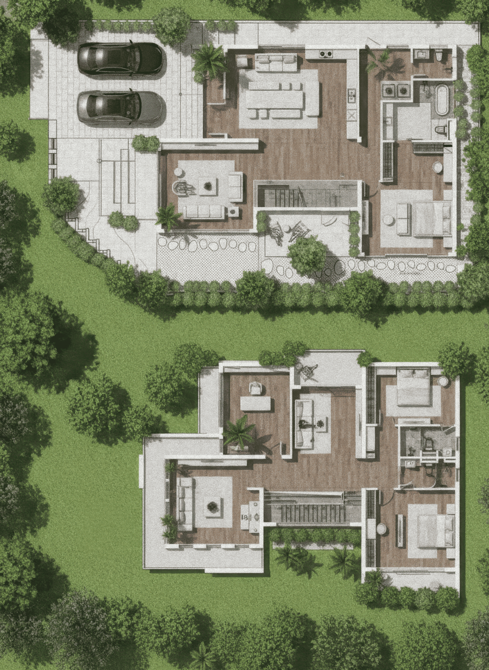 19+ Mẫu bản vẽ nhà 2 tầng mái Nhật đẹp, hiện đại, miễn phí