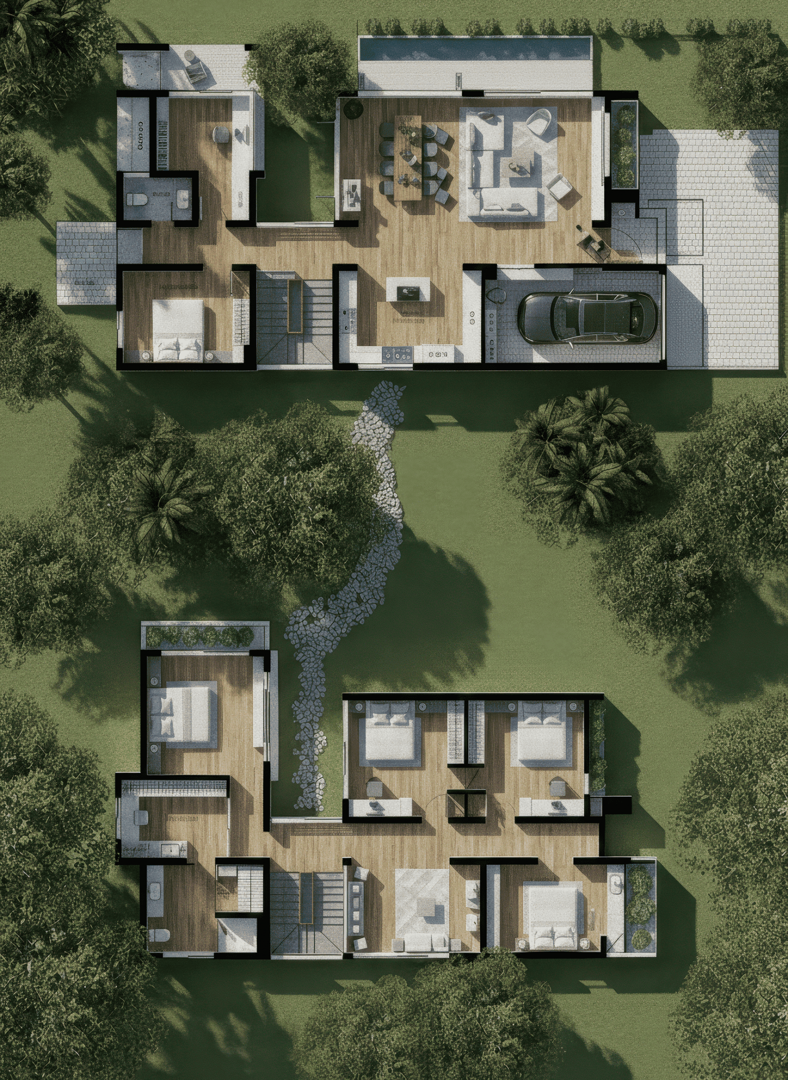 19+ Mẫu bản vẽ nhà 2 tầng mái Nhật đẹp, hiện đại, miễn phí