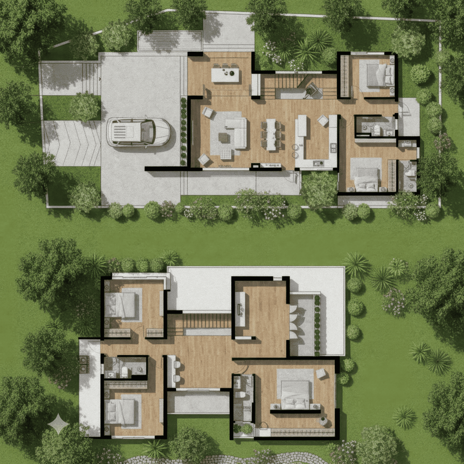 19+ Mẫu bản vẽ nhà 2 tầng mái Nhật đẹp, hiện đại, miễn phí