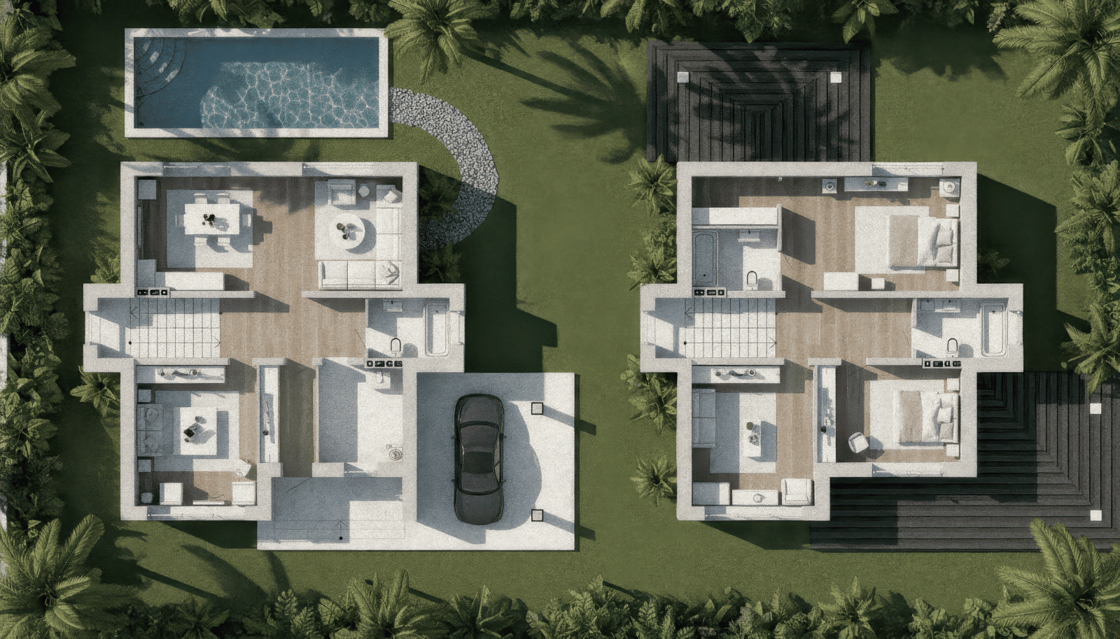 19+ Mẫu bản vẽ nhà 2 tầng mái Nhật đẹp, hiện đại, miễn phí