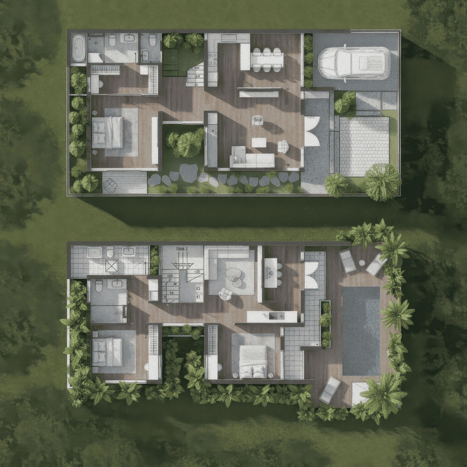 19+ Mẫu bản vẽ nhà 2 tầng mái Nhật đẹp, hiện đại, miễn phí