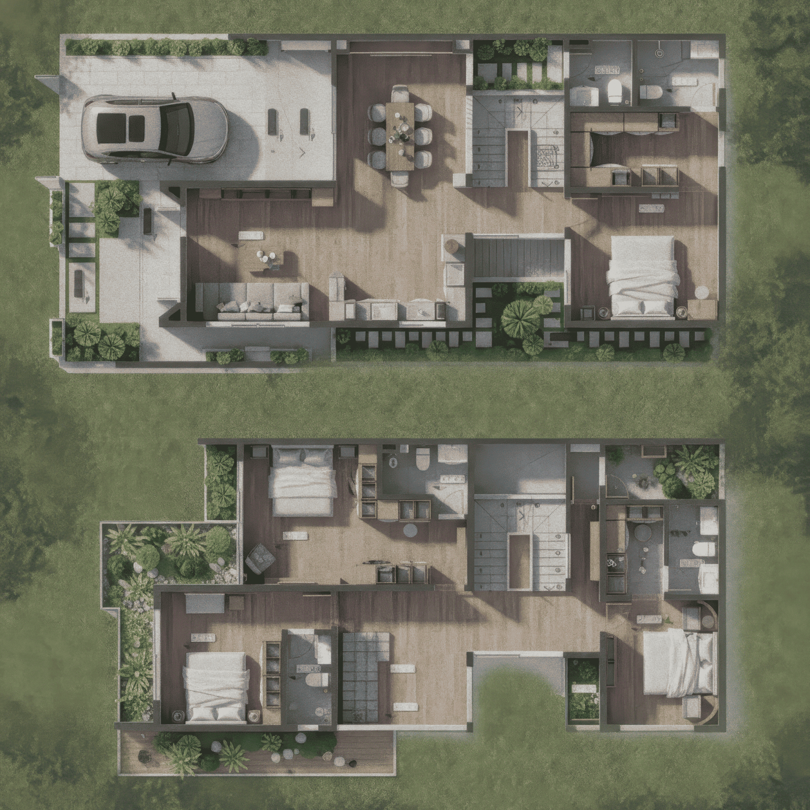 19+ Mẫu bản vẽ nhà 2 tầng mái Nhật đẹp, hiện đại, miễn phí