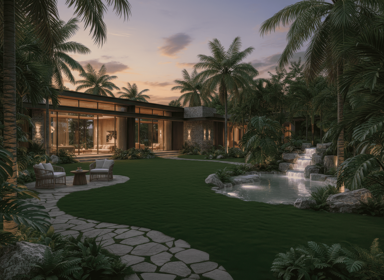 20+ BST Sân vườn biệt thự phong cách hiện đại đẹp, ấn tượng 2026