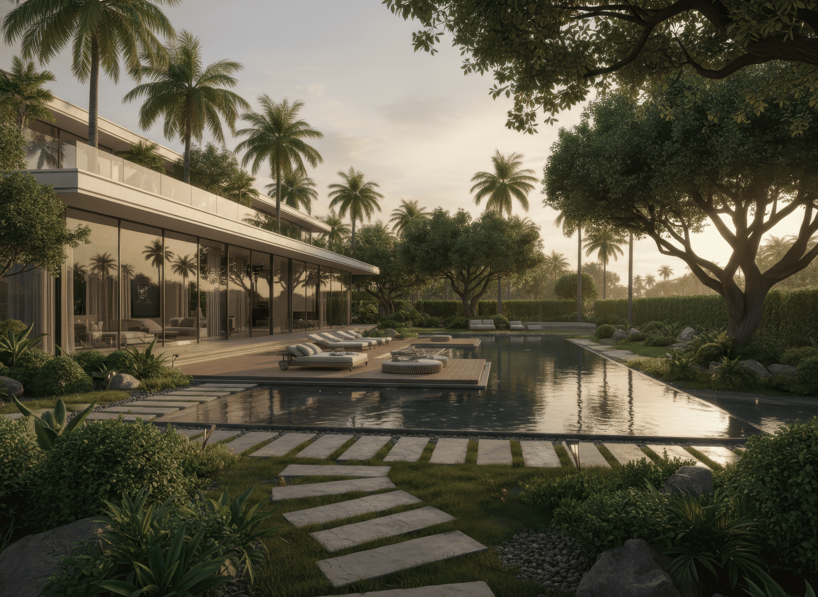 20+ BST Sân vườn biệt thự phong cách hiện đại đẹp, ấn tượng 2026