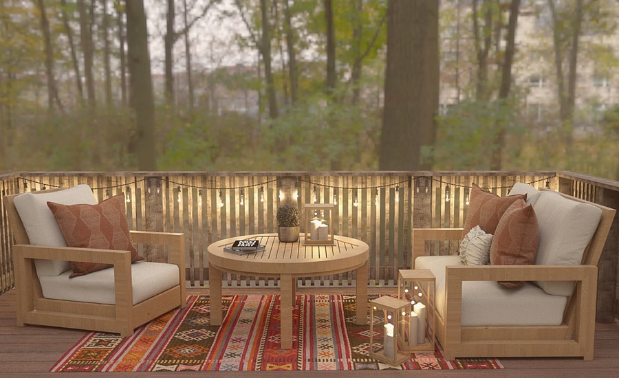 10 ý tưởng tô điểm không gian sống của bạn với bàn ghế ban công