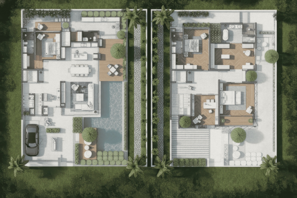 19+ Mẫu bản vẽ nhà 2 tầng mái Nhật đẹp, hiện đại, miễn phí