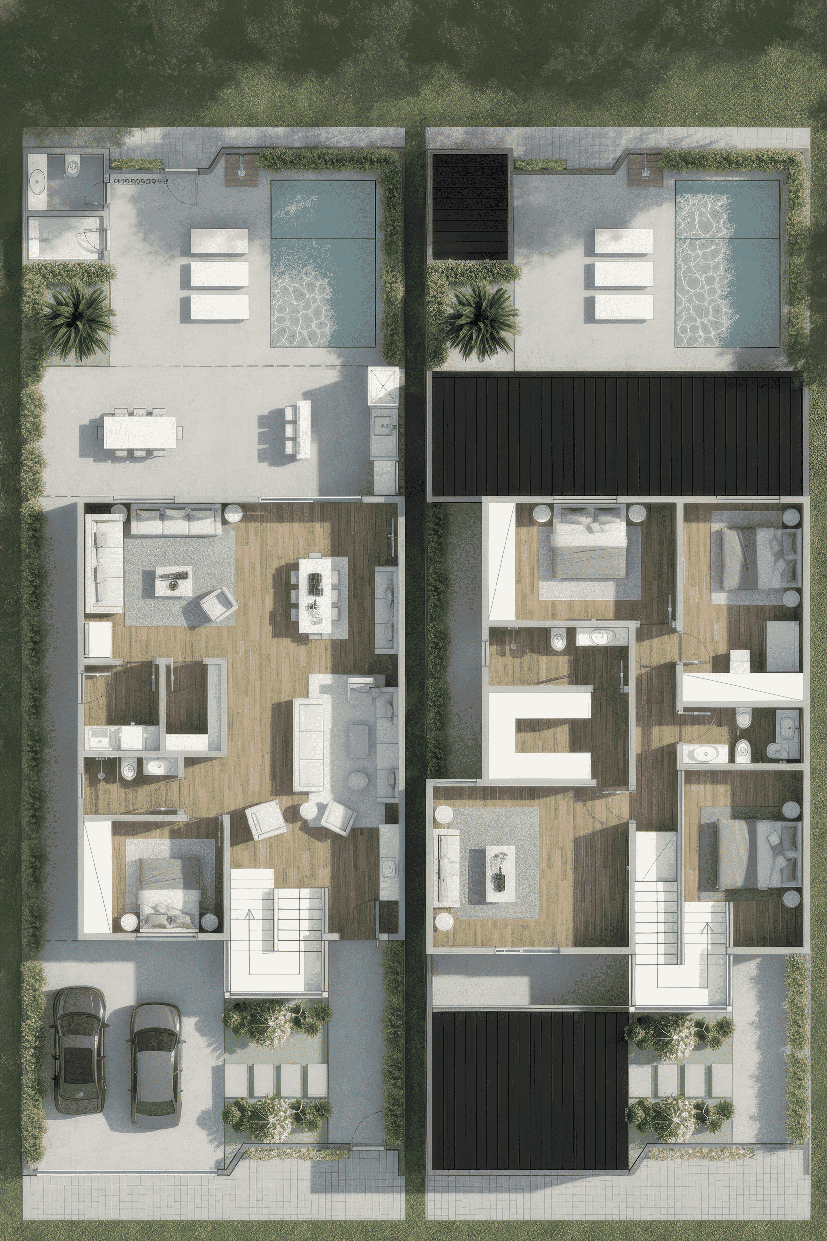 19+ Mẫu bản vẽ nhà 2 tầng mái Nhật đẹp, hiện đại, miễn phí