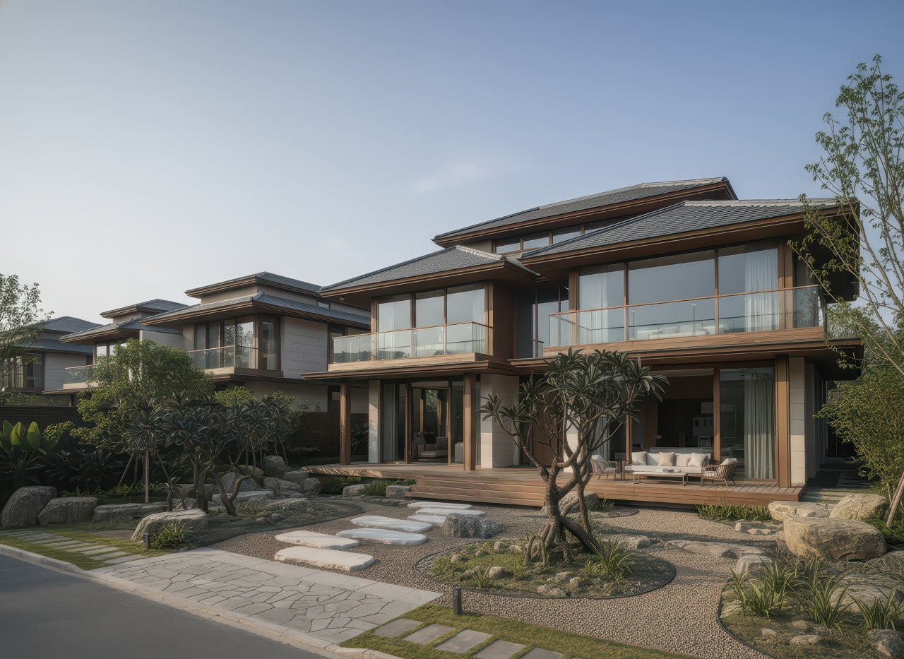 nhà biệt thự 2 tầng hiện đại