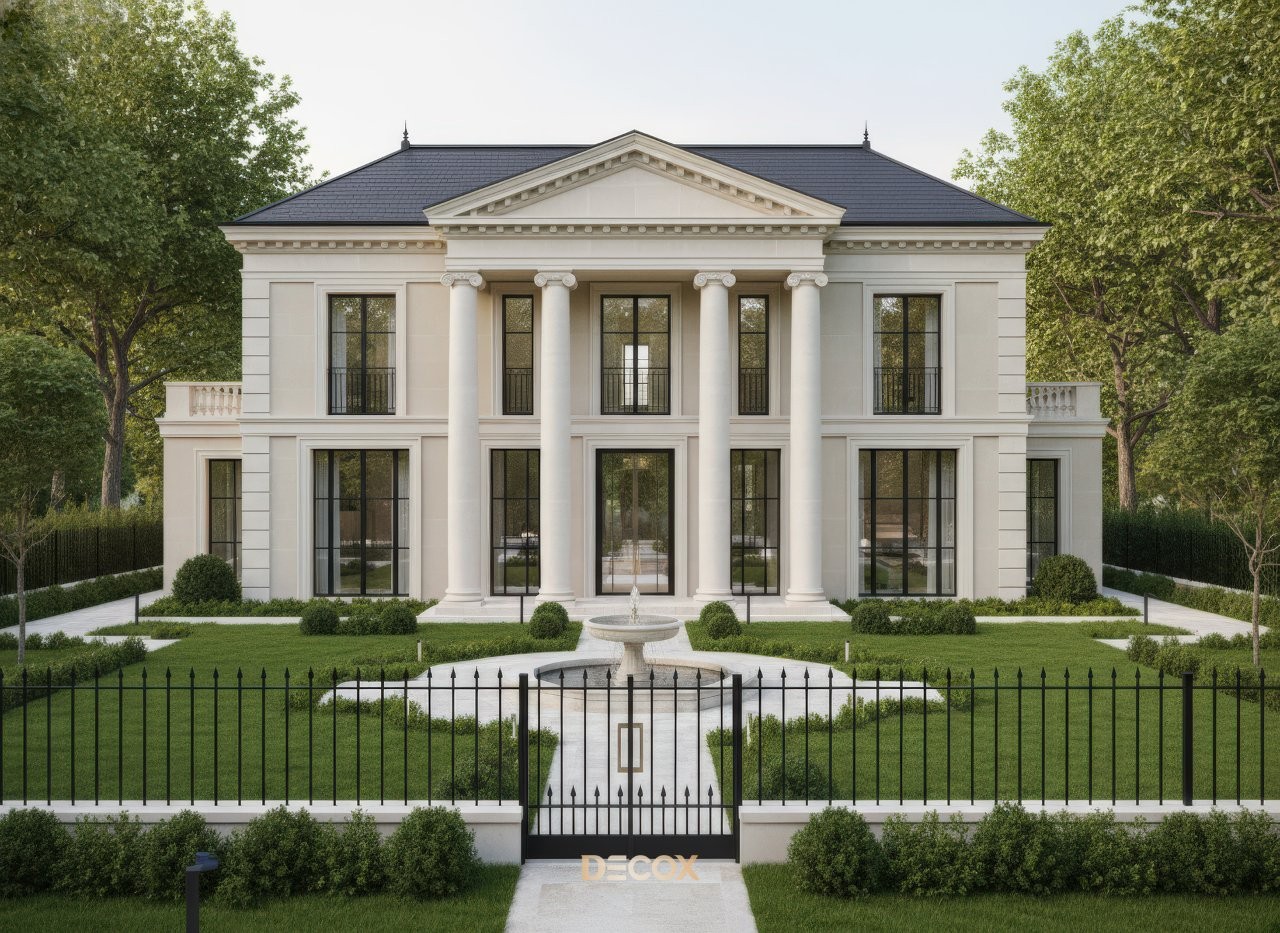 mẫu nhà biệt thự 2 tầng