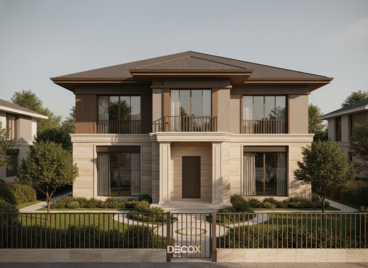 biệt thự 2 tầng tân cổ điển