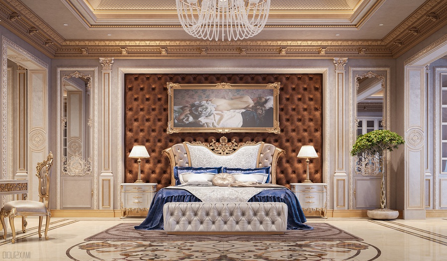 40+ mẫu thiết kế nội thất phòng ngủ cổ điển đẹp, sang trọng 2020