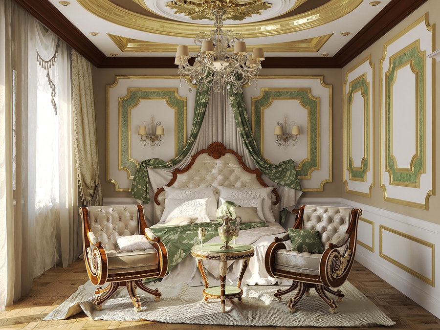 40+ mẫu thiết kế nội thất phòng ngủ cổ điển đẹp, sang trọng 2020
