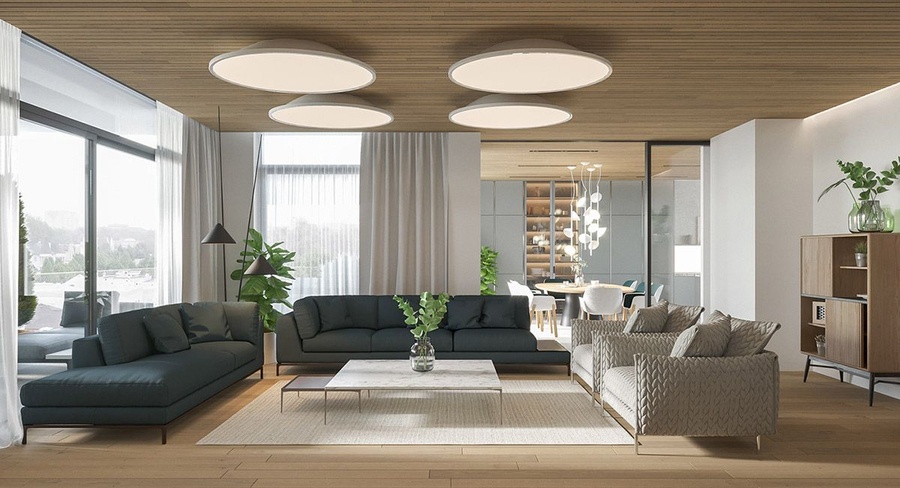 30+ mẫu đèn trang trí phòng khách đẹp lung linh giá tốt 2021