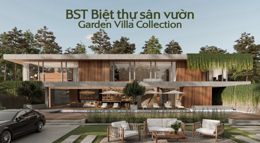 Mẫu thiết kế biệt thự nhà vườn 2 tầng đẹp hiện đại - Kiến Thiết Việt