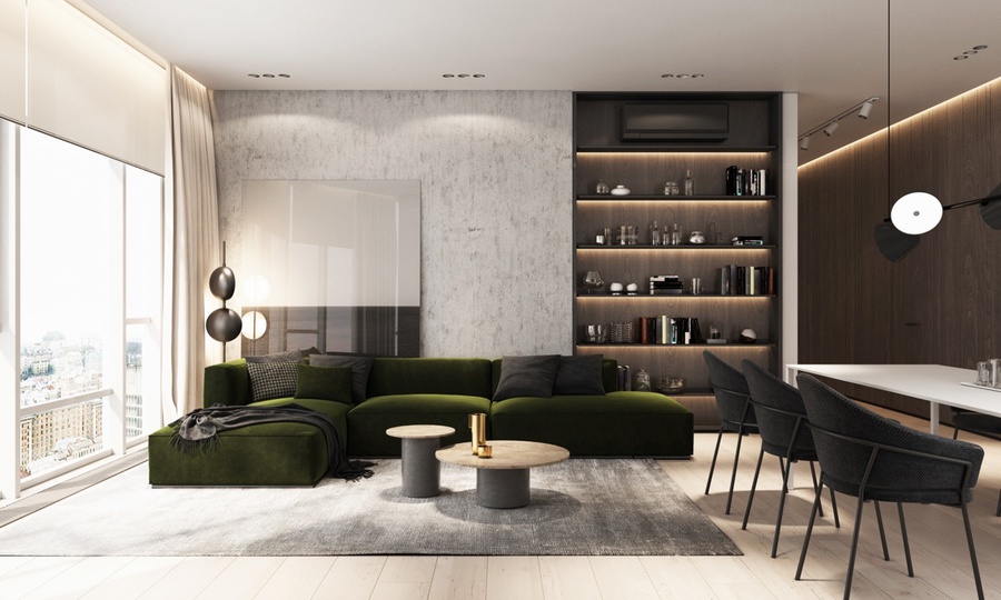 101+ Mẫu kệ trang trí phòng khách đẹp & phong cách xu hướng 2021