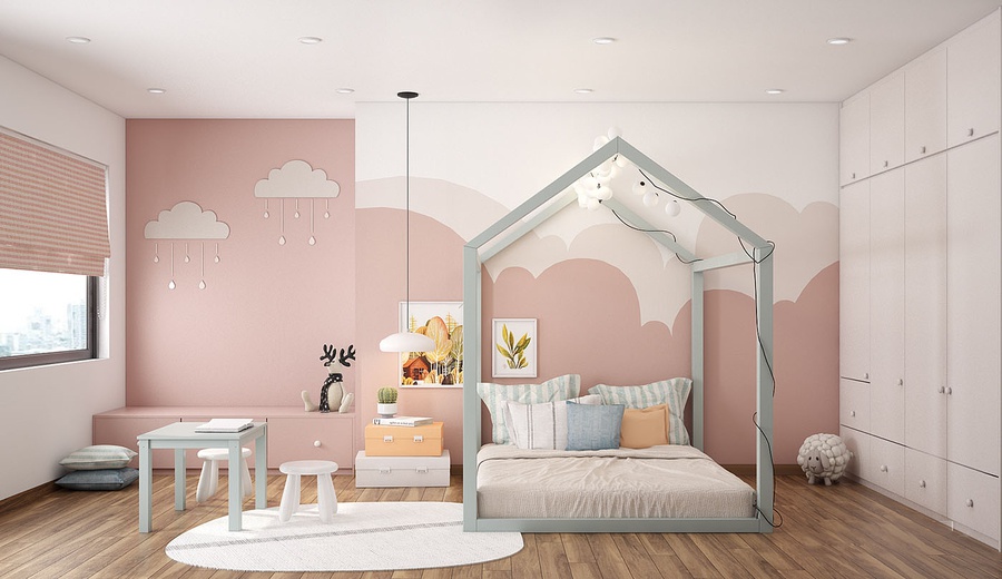  Phòng ngủ trẻ em đẹp, rộng rãi, kết hợp không gian giải trí