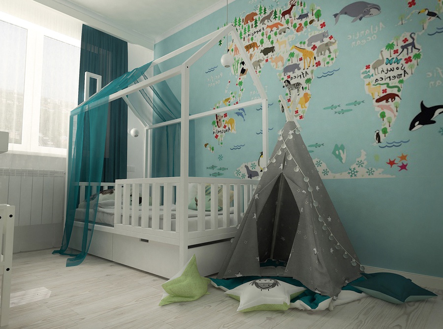  Phòng ngủ trẻ em đẹp chủ đề muôn thú