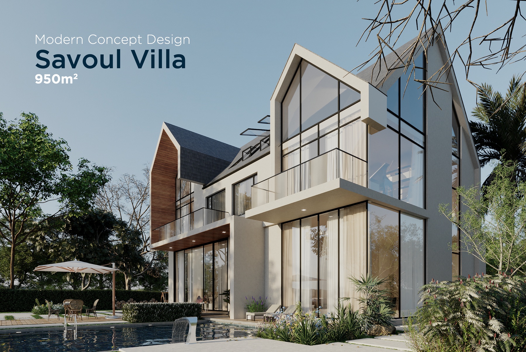 Kiến trúc biệt thự Savoul Villa 950m2