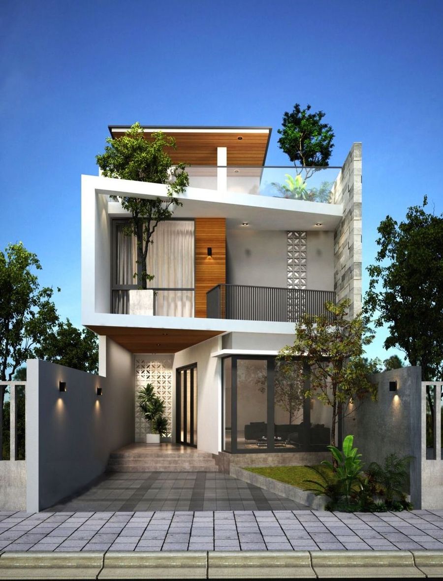 80+ mẫu thiết kế nhà phố đẹp, hiện đại từ 1 đến 4 tầng năm 2020