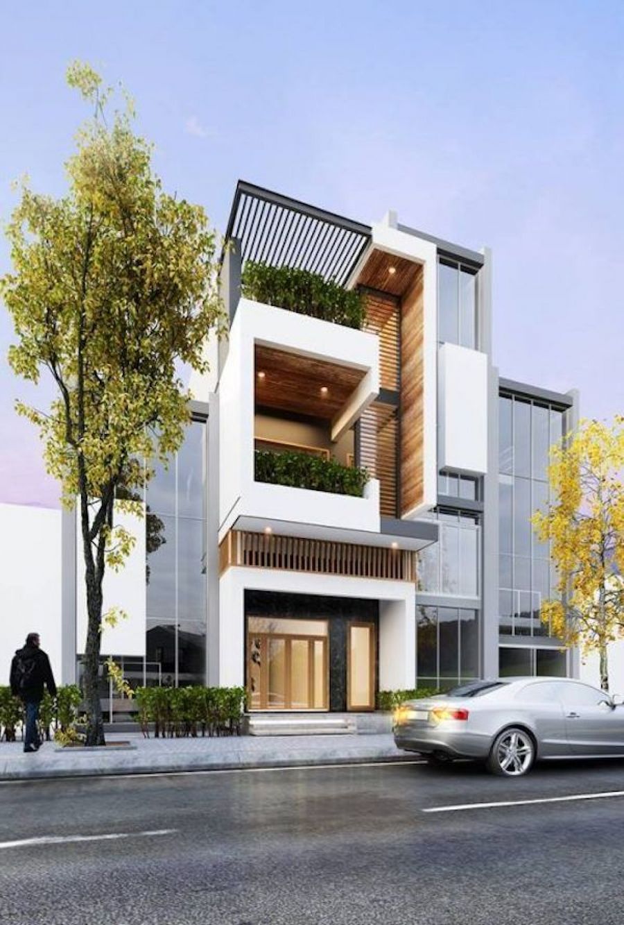 80+ mẫu thiết kế nhà phố đẹp, hiện đại từ 1 đến 4 tầng năm 2020