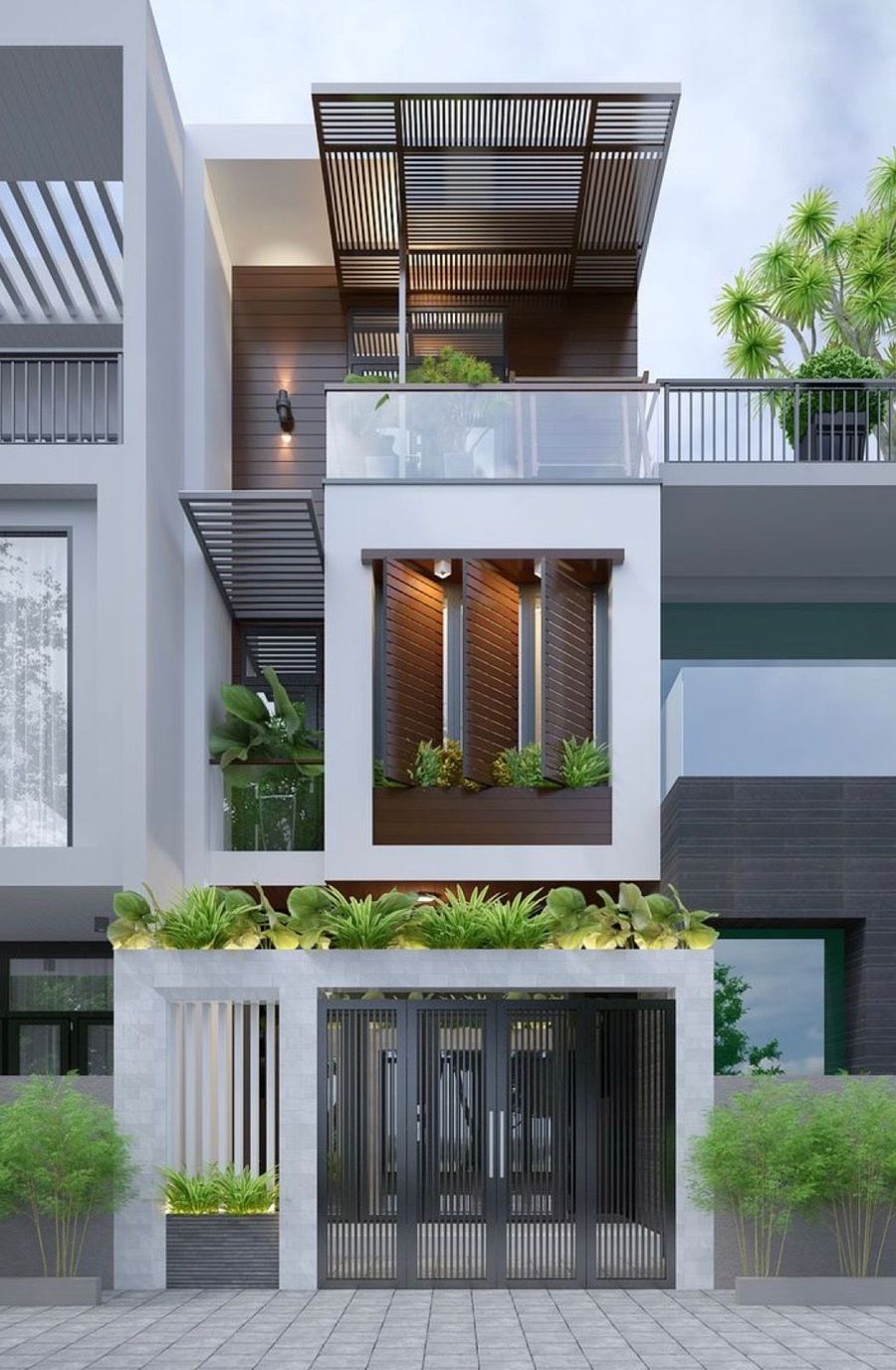 80+ mẫu thiết kế nhà phố đẹp, hiện đại từ 1 đến 4 tầng năm 2020