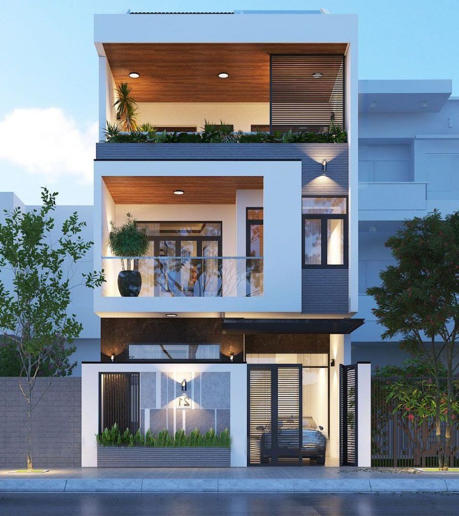 80+ mẫu thiết kế nhà phố đẹp, hiện đại từ 1 đến 4 tầng năm 2020