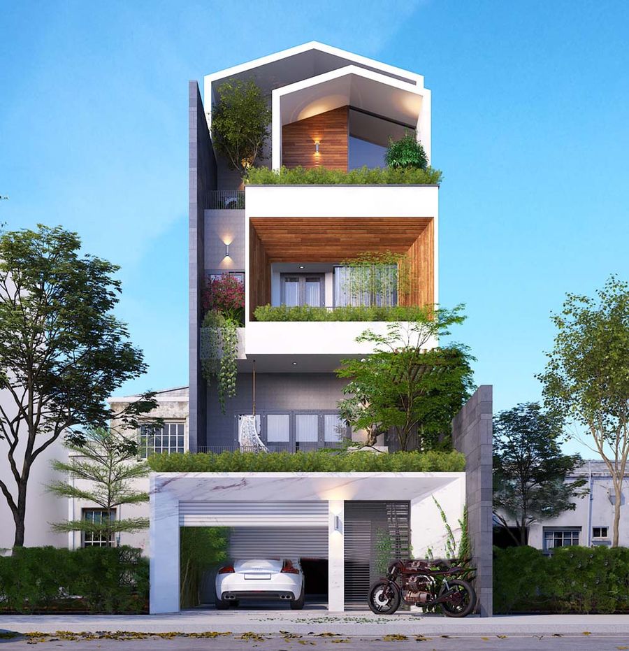 80+ mẫu thiết kế nhà phố đẹp, hiện đại từ 1 đến 4 tầng năm 2020