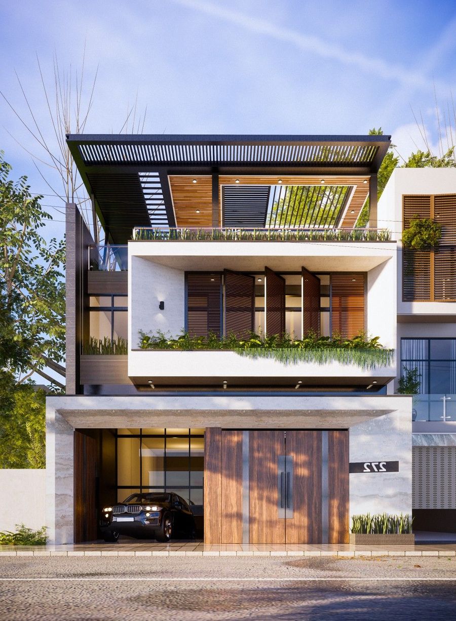 80+ mẫu thiết kế nhà phố đẹp, hiện đại từ 1 đến 4 tầng năm 2020