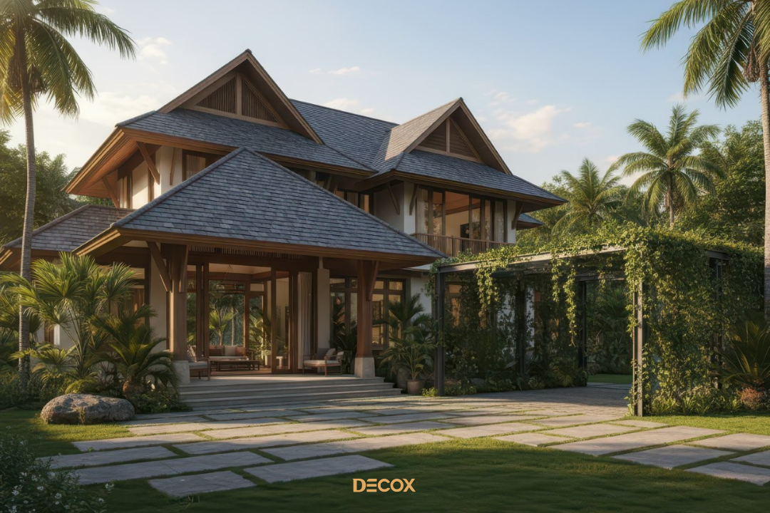 mẫu nhà ống 2 tầng hiện đại