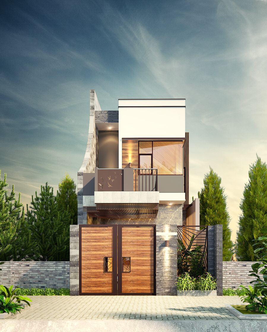 mẫu nhà 2 tầng nông thôn 700 triệu