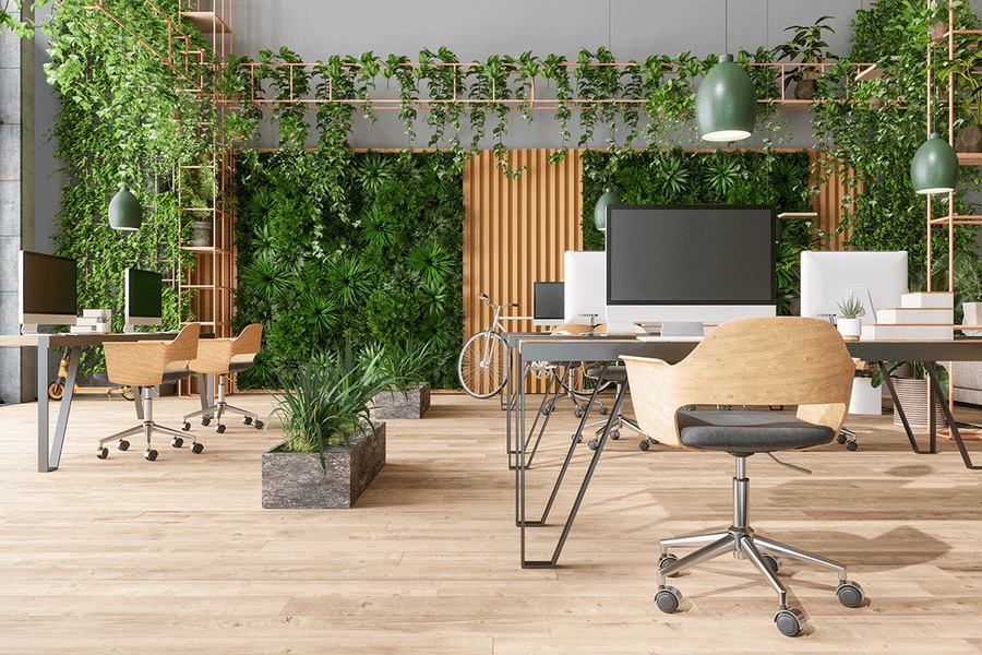 Tại sao nên lựa chọn xu hứng thiết kế văn phòng xanh?