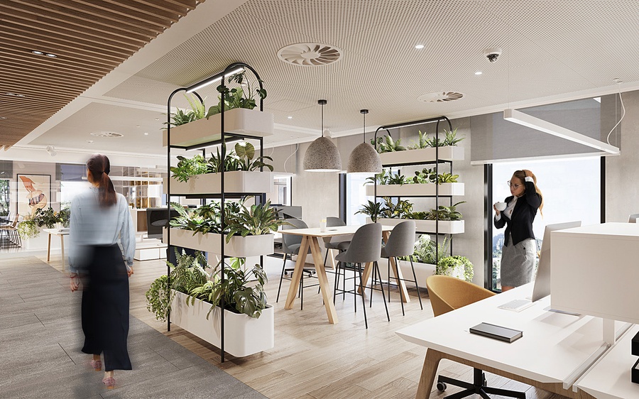 20+ Mẫu thiết kế văn phòng xanh đẹp, thân thiện môi trường xu hướng 2022