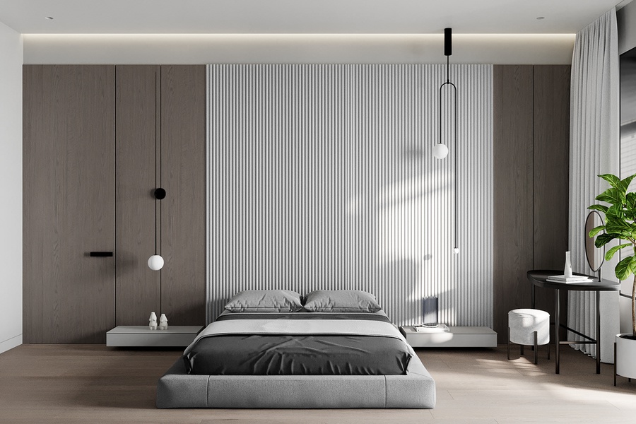 Thiết kế phòng ngủ tối giản đẹp cho người thích sự đơn giản