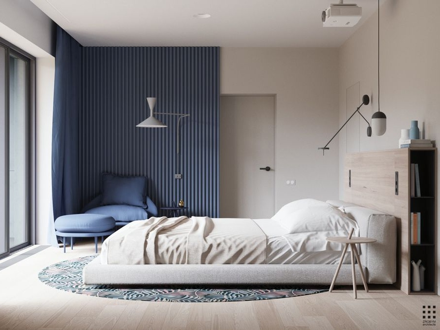 thiết kế phòng ngủ tối giản