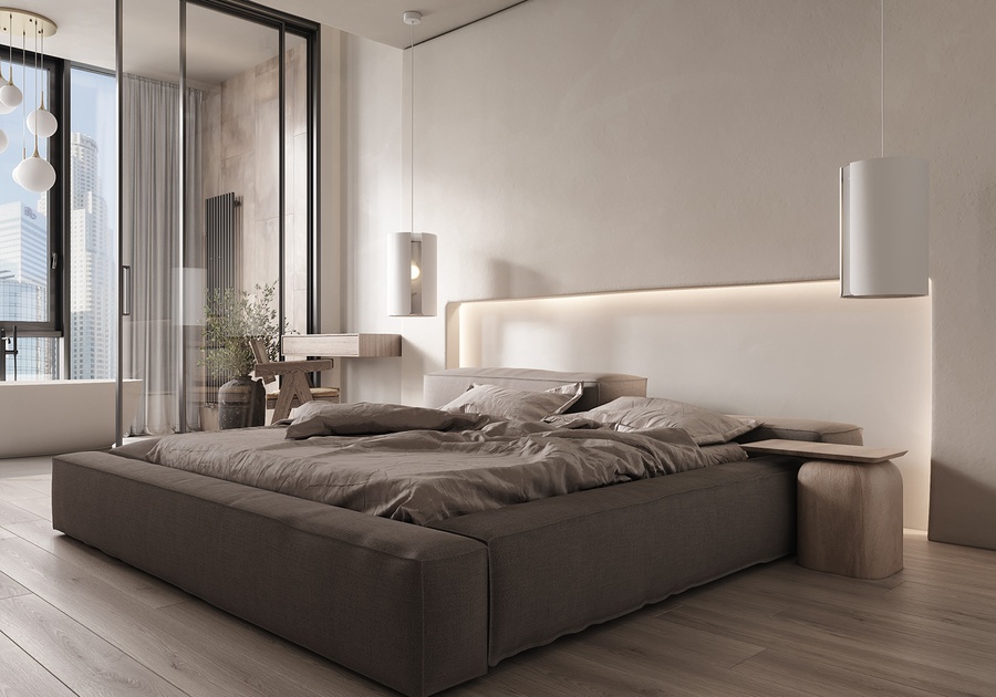 Thiết kế phòng ngủ tối giản đẹp, sang trọng