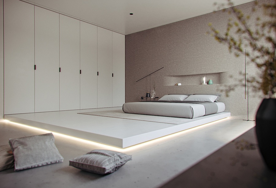 Phòng ngủ tối giản giúp tiết kiệm tối đa không gian