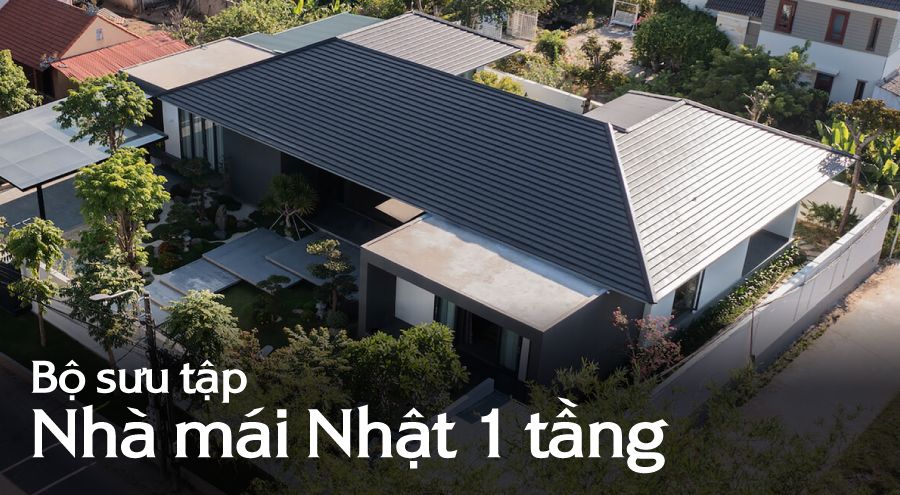 Mẫu nhà mái Nhật 2 tầng 100m2 tân cổ điển đẹp tại Hà Nam