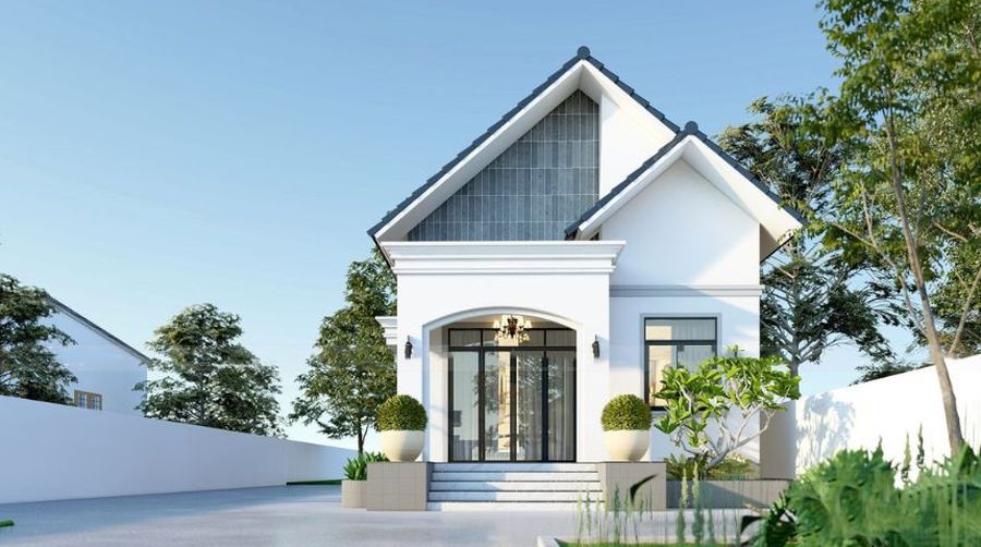 24+ Mẫu nhà mái thái 1 tầng đẹp, thiết kế hiện đại, đơn giản