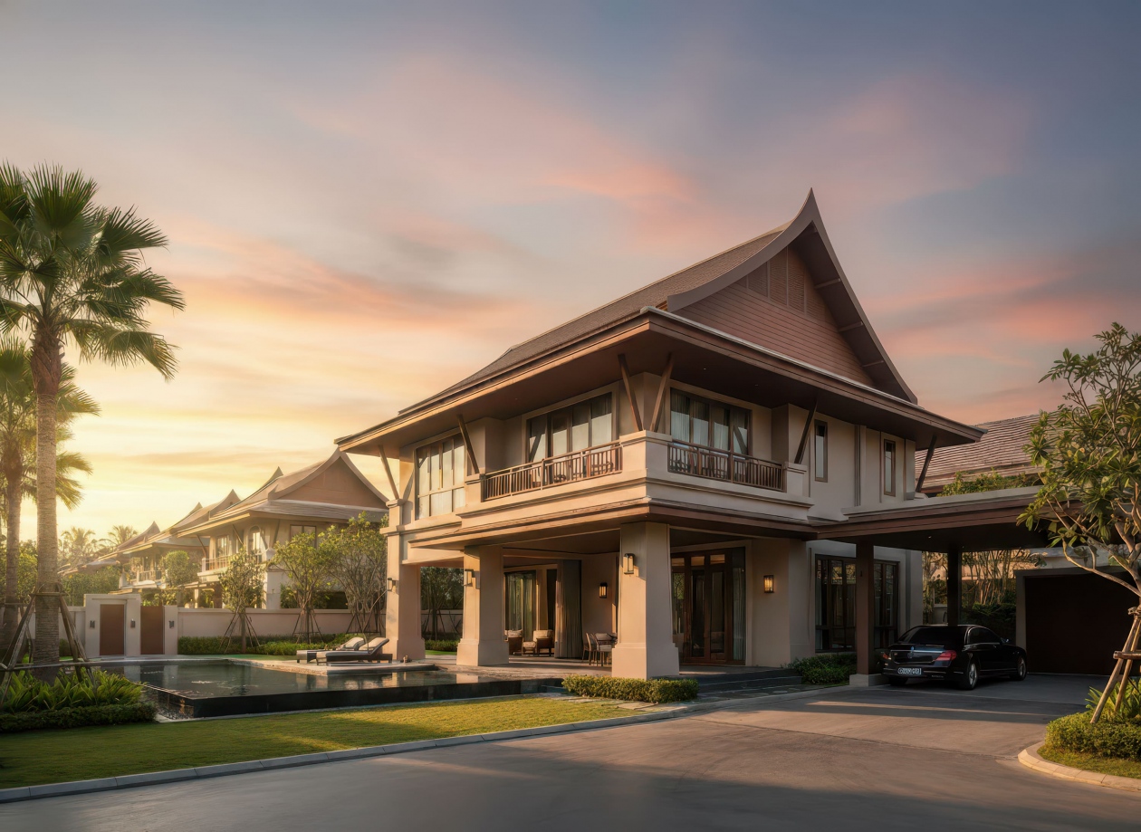 34+ Mẫu nhà 2 tầng mái Thái 100m2 đơn giản, hiện đại xu hướng 2026