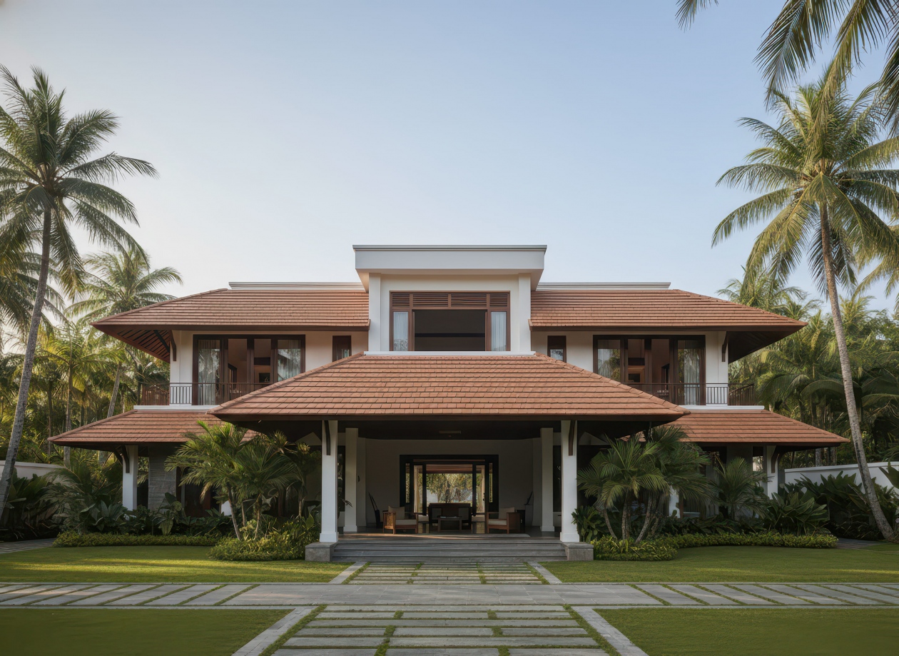 34+ Mẫu nhà 2 tầng mái Thái 100m2 đơn giản, hiện đại xu hướng 2026