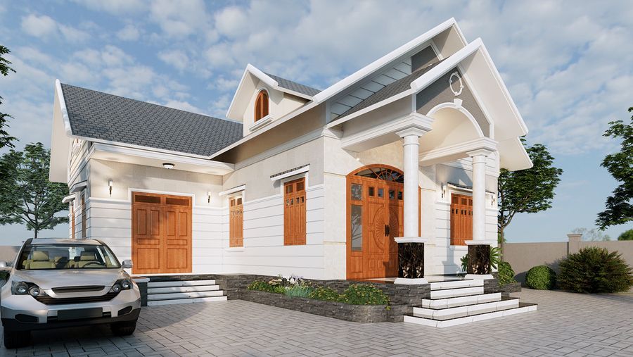 [TOP 30] Mẫu nhà mái Thái đẹp với thiết kế hiện đại, sang trọng 2023