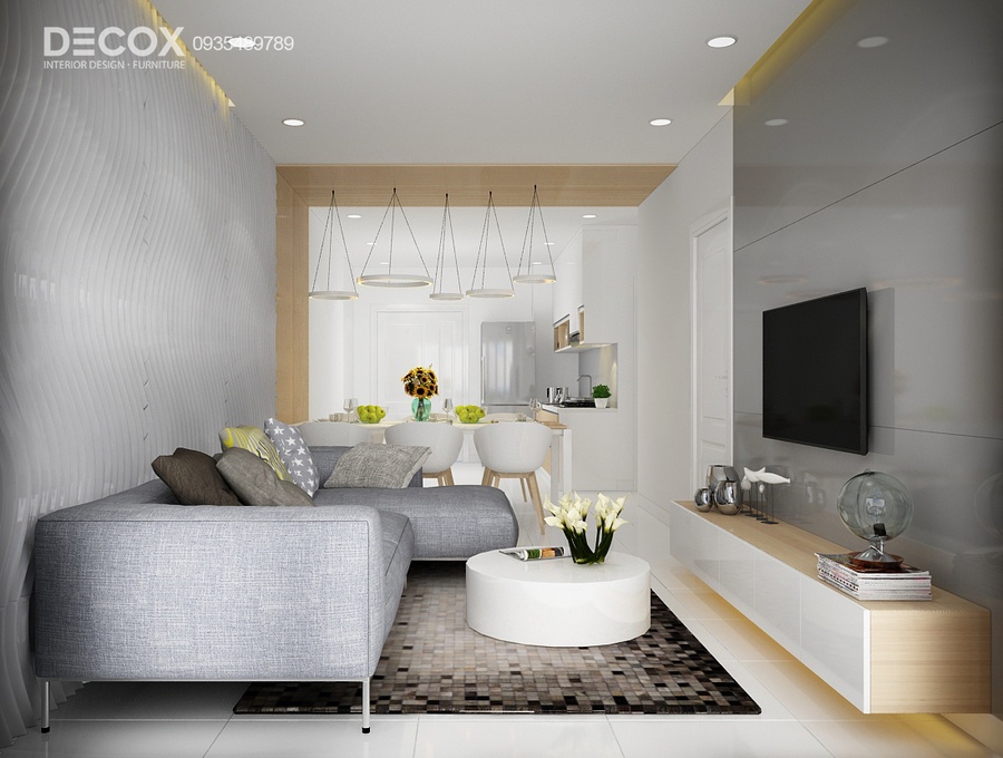 Thiết kế nội thất căn hộ Vinhomes Central Park 140m2 ntcc170024