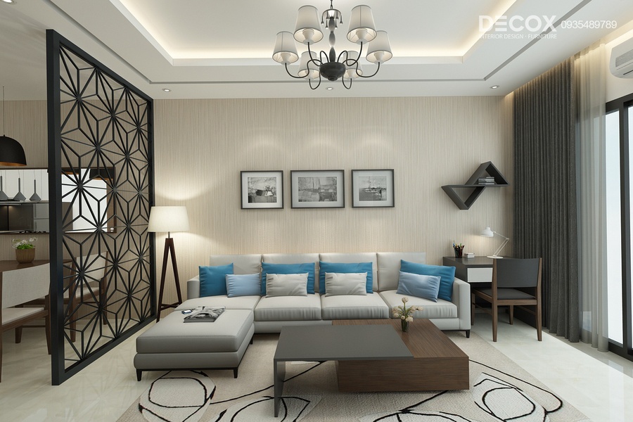 Thiết kế nội thất căn hộ Vinhomes Central Park 140m2 ntcc170024