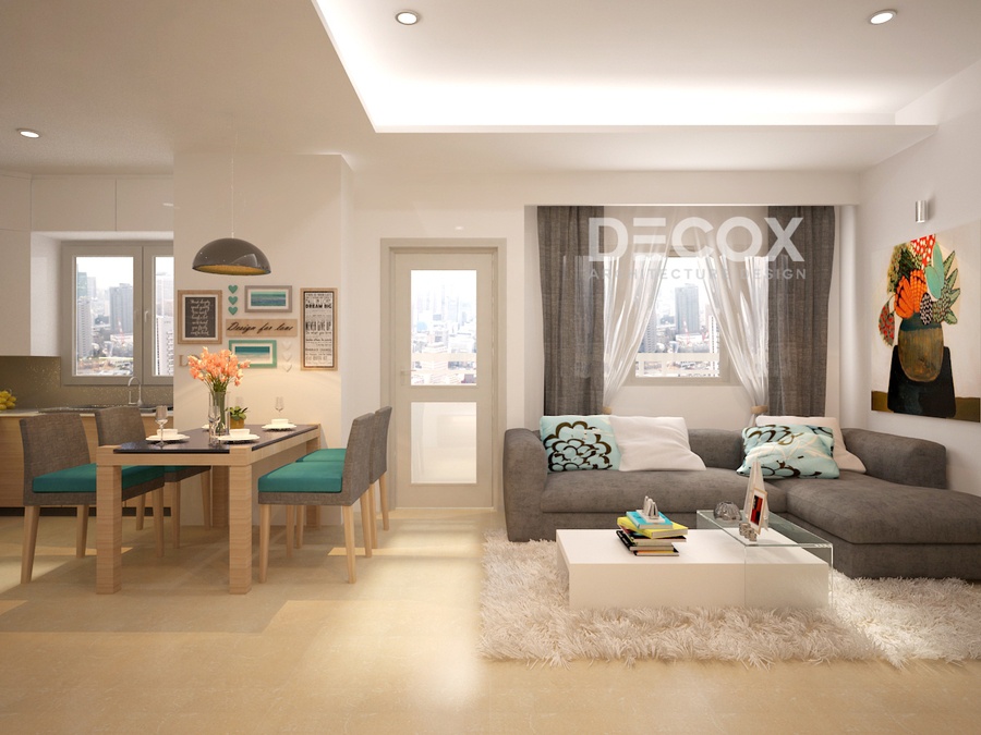 Thiết kế nội thất căn hộ Vinhomes Central Park 140m2 ntcc170024