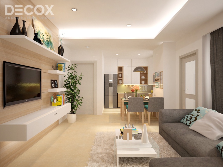 Thiết kế nội thất căn hộ Vinhomes Central Park 140m2 ntcc170024