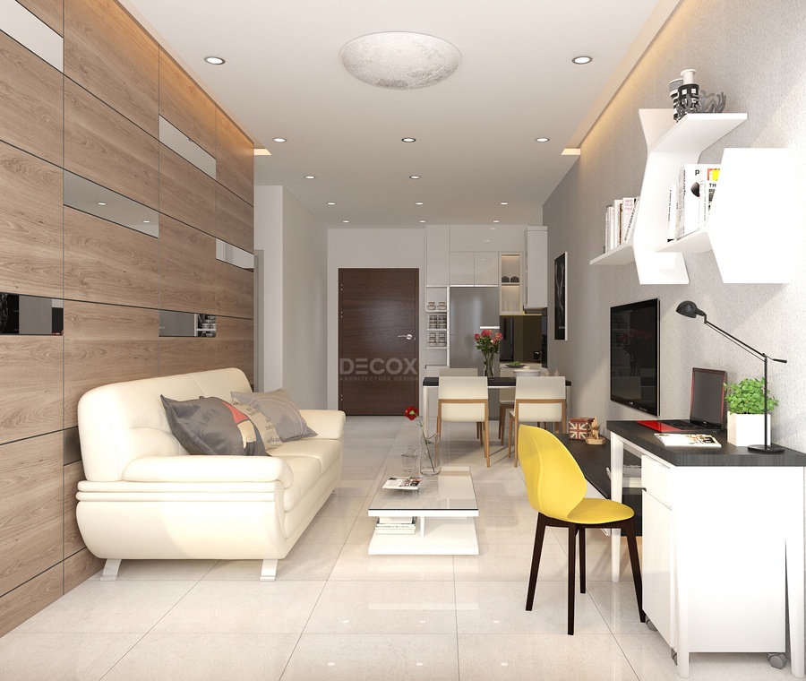 Thiết kế nội thất căn hộ Vinhomes Central Park 140m2 ntcc170024