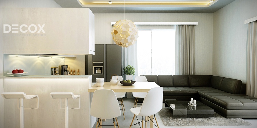 Thiết kế nội thất căn hộ Vinhomes Central Park 140m2 ntcc170024