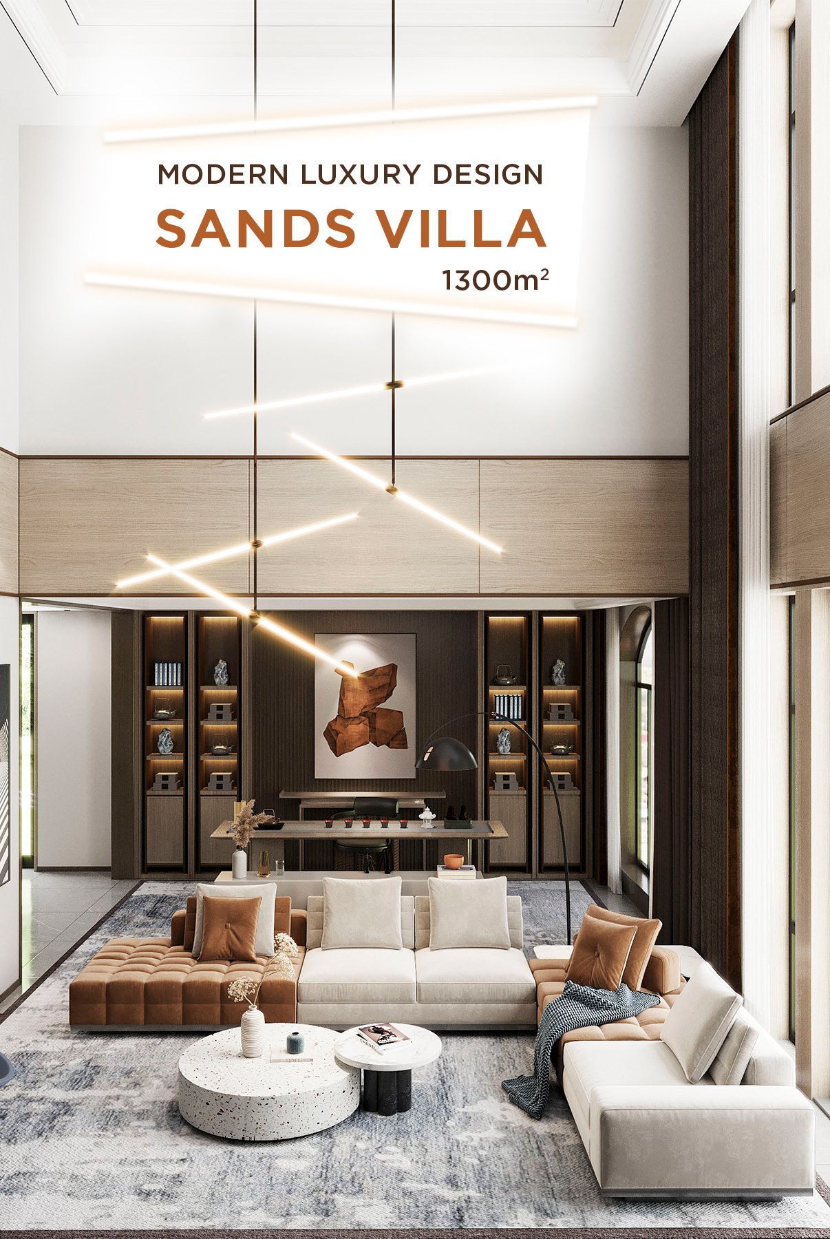 Kiến trúc biệt thự Sands Villa 1300m2