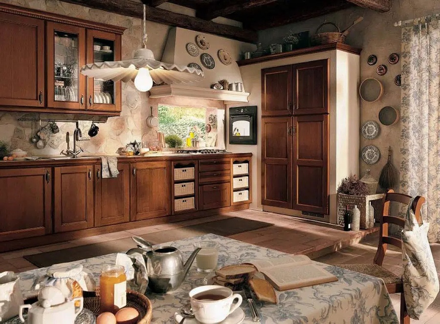Thiết kế phòng bếp phong cách Vintage gợi cảm giác thân thuộc bởi những chất liệu mộc mạc