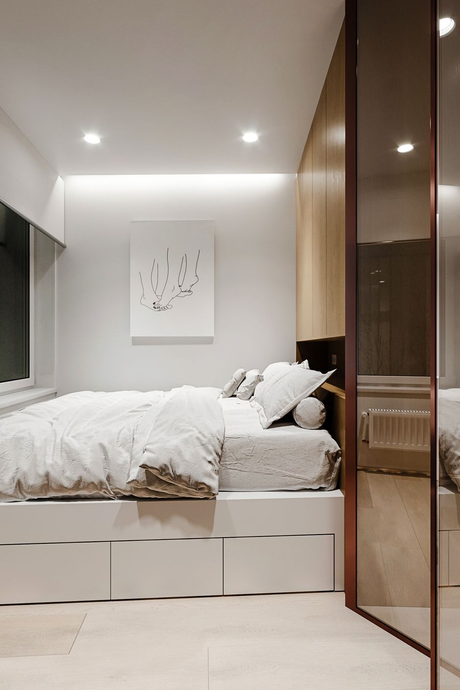 thiết kế nội thất phòng ngủ hiện đại thông minh